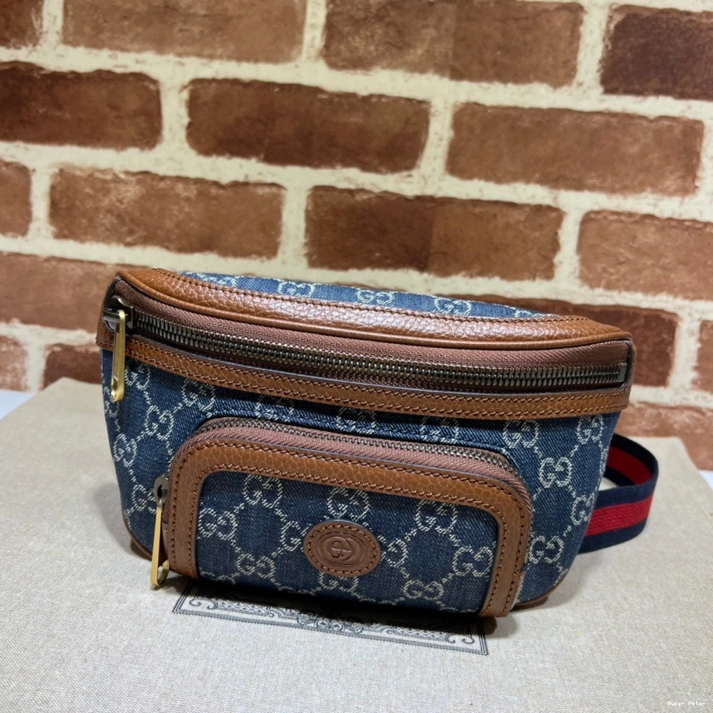 Belt G Interlocking with Gucci bag 0815